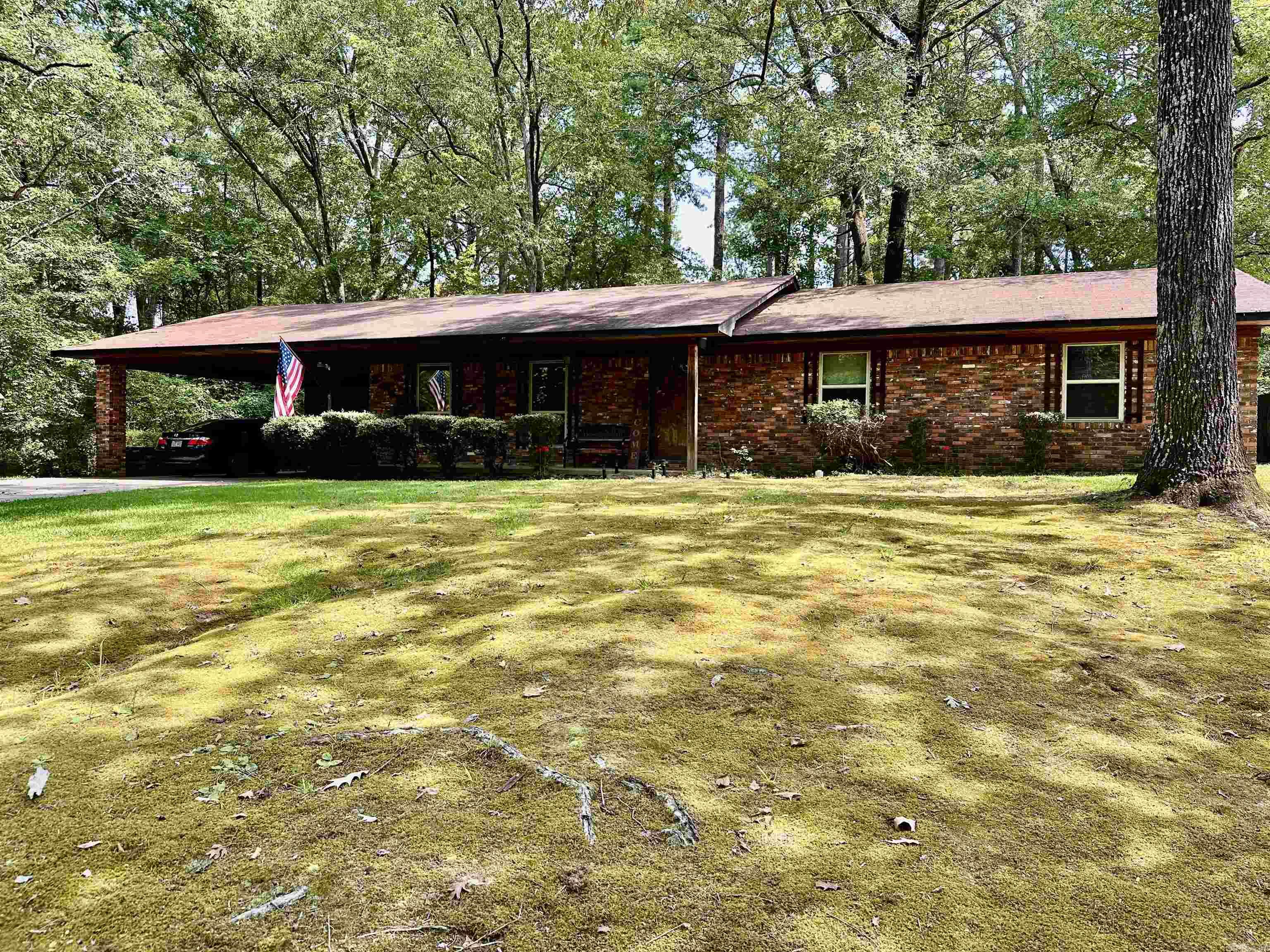 This home is nestled in a very well maintained neighborhood. As you come to the from of the house there is a great front porch that invites you in. When you walk in the front door you will notice an open floorplan. The Dining/Living room is open to the Family room and Kitchen. The Family room has a fireplace and plenty of built-ins. The kitchen has gas cooktop and plenty of cabinets. The laundry room is off the kitchen with plenty of cabinets and space there as well. Each of the bedrooms are nice size with the master having its own bathroom. The other two bedrooms share a bath. In the back yard, you have a large backyard and a covered patio to enjoy grilling or just relaxing in the cool of the evening. There is a lot of potential with this home. Roof is 6years old and windows have been replaced.