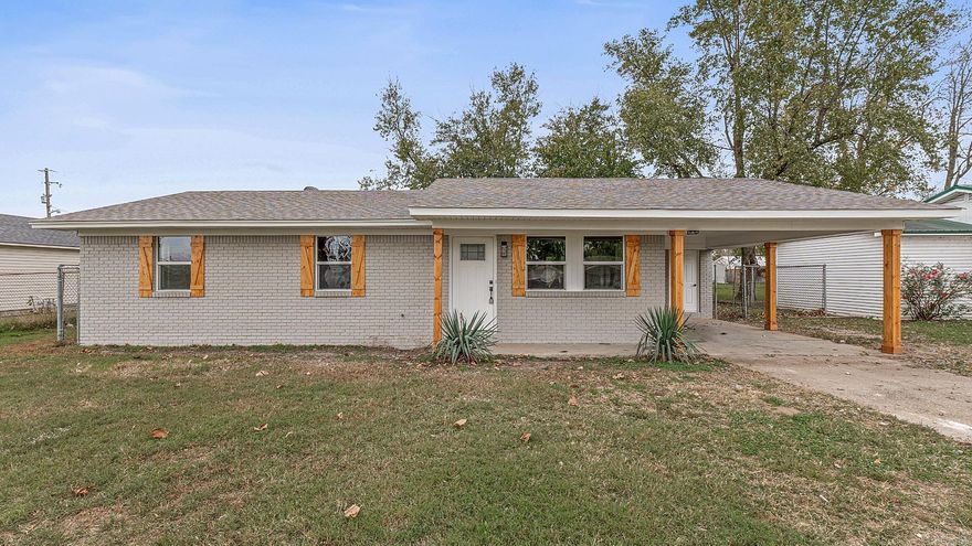 Welcome to this beautifully updated 3-bedroom, 1.5-bath home situated in a prime location just off Hwy 67.  This property boasts a complete remodel inside and out. The exterior is a standout, with a freshly painted grey façade complemented by raw wooden shutters and wooden posts, giving the home a sophisticated Craftsman-style feel. The inviting front porch and one-car carport add to its curb appeal, while the fully privacy-fenced backyard offers a serene retreat, perfect for outdoor gatherings or simply relaxing in peace. Step inside, and you'll be greeted by a bright and airy living space. The spacious kitchen is a true highlight, showcasing sleek granite countertops, fresh white cabinetry, and brand-new appliances, ideal for both cooking and entertaining. Other notable upgrades include a brand-new architectural shingle roof, new HVAC system, and a new water heater, ensuring comfort and peace of mind for years to come. Every detail has been thoughtfully addressed in this home, from the stylish finishes to the top-tier functionality. This home could qualify for 0% down financing through the USDA. Don’t miss out on the opportunity to make this stunning property your new home!