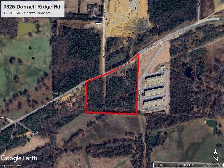 Great investment opportunity with lots of development potential. This MF-2 zoned property is in a prime location lying adjacent to the future Conway Western Loop. Additional features include easy access to Dave Ward Drive, close proximity to retail services and includes frontage on Donnell Ridge Road. All city utilities available.