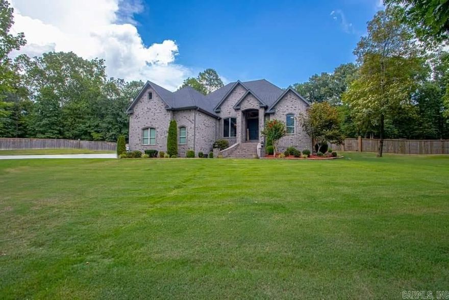 Your Dream Home Awaits! Welcome to this spacious 3,434 sq. ft. home on 3.02 acres designed for comfort, entertaining, and everyday living.  This home includes a HUGE covered back porch; GIANT saltwater pool + stand-alone hot tub; additional attached garage on the back of the house; & full yard sprinkler system. Chef's side by side refrigerator, camera system, projector/screen all convey (generator is negotiable).