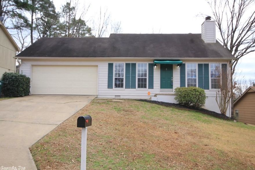 Great starter home located 1 minute from Shopping, Hospitals and Freeway (430).  This one level home is move in ready.  Newer wood flooring and carpets.  Kitchen with brand new stove and microwave.   Large vaulted great room with fireplace open to dining area.  Walk-out back yard with deck. Two car garage with workbench.  New roof coming soon and exterior paint (if you are quick you can pick color).  Vivent Alarm system.  Come see!