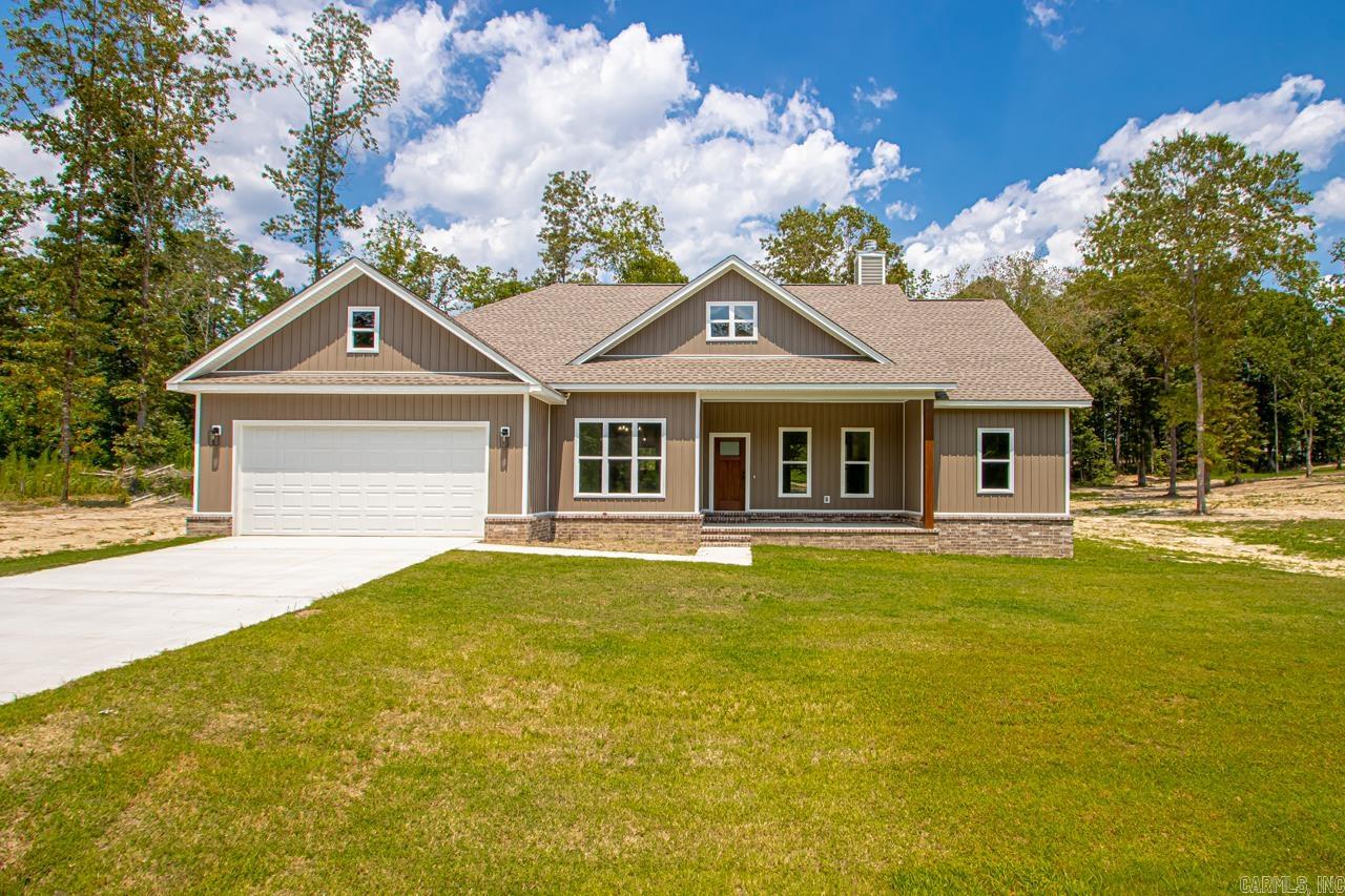 New Construction in the heart of the East End Community. Welcome to Springwater subdivision. This is a new road, with all new homes being built. This home offers a 4 bedroom, 2 full bathrooms with a large open Kitchen, dining and living room area. Lots of windows with great natural lighting. Luxury vinyl and tile throughout this home. Split bedroom plan. Nice wood burning fire place with shiplap above mantle.The kitchen has a wall oven and microwave with an electric cooktop. Beautiful granite counter tops throughout. The island in the kitchen will seat comfortably 3 to 4 barstools for extra seating. Very large pantry. Stainless steel appliances. Large laundry room. The primary suite is very nice size. Primary bathroom includes two vanity areas, soak tub and custom tile shower. Large walk in closet with built in dressers. Nice private setting behind the home with a very large covered back porch. You will love living in this neighborhood and close to cul-de-sac. Great area to walk your pets or play with your kiddos. Call today to schedule a showing.