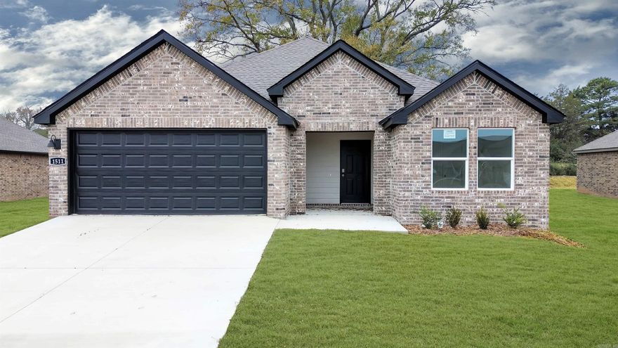 Delightful Denton plan in Ridgefield Subdivision located in Searcy, AR! These new construction homes feature modern finishes for comfortable living! Each home has LVP and carpet.  In the kitchen and bathrooms, you’ll find beautiful quartz countertops. In the primary bathroom, you’ll find a walk-in shower and a quartz vanity! Each home will have 4-sides brick with Hardie® siding per plan. Each home comes with a programmable thermostat! 10-year limited Homebuyer’s Warranty! All photos are stock photos, representative of plan only and may vary as built. Taxes are TBD.