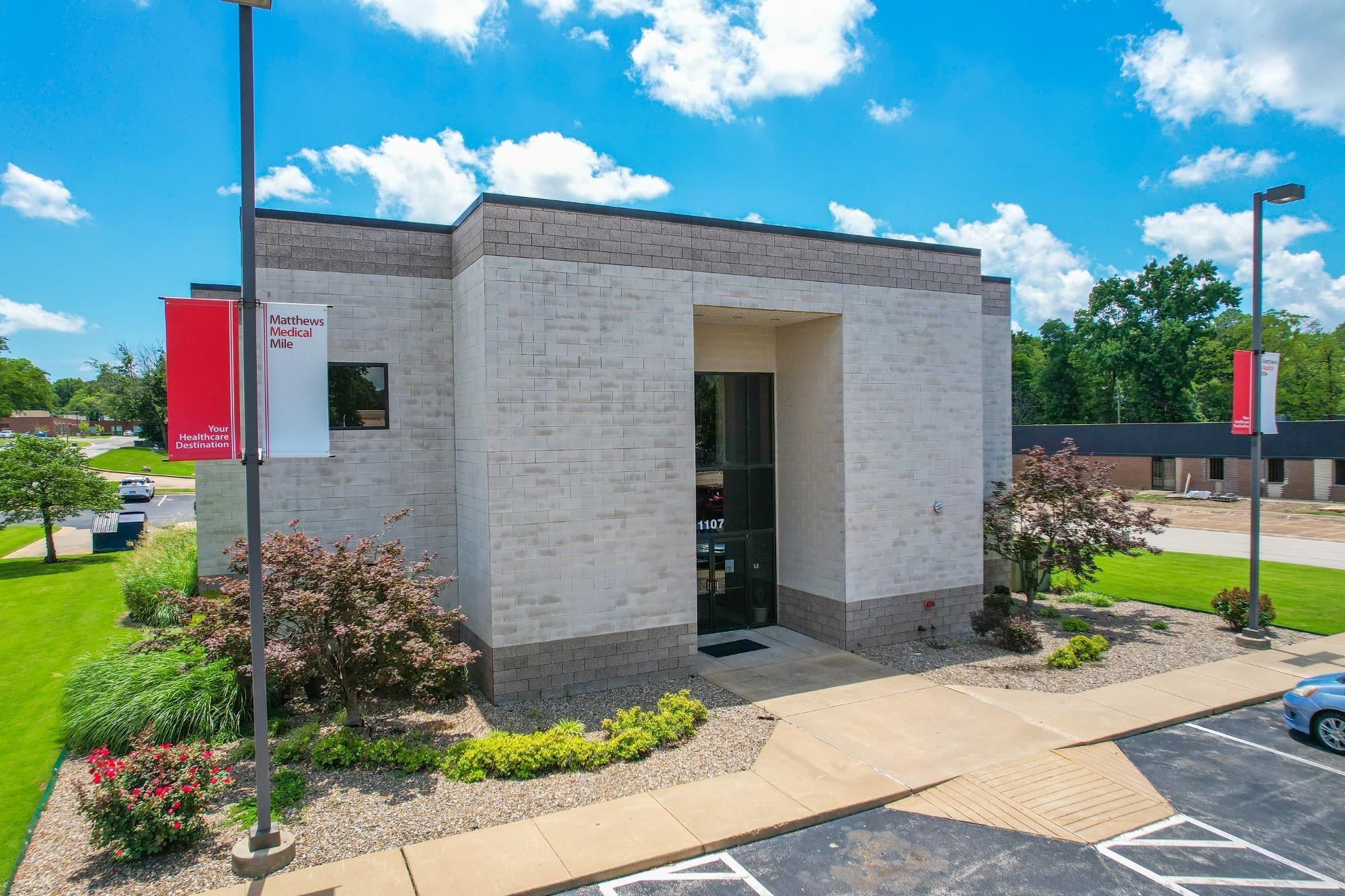 1107 E Matthews Ave is a well-maintained medical office building for sale at $2,250,000, located in the heart of Jonesboro's established medical corridor. The property includes approximately 12,512 square feet, with the first floor occupied under established leases. The second floor, offering 6,000 sqft, is also available for lease at $24/SF full service, offering an opportunity for additional income or owner-user occupancy. With strong visibility, ample parking, and quality finishes throughout, this property is ideal for investors or healthcare professionals.