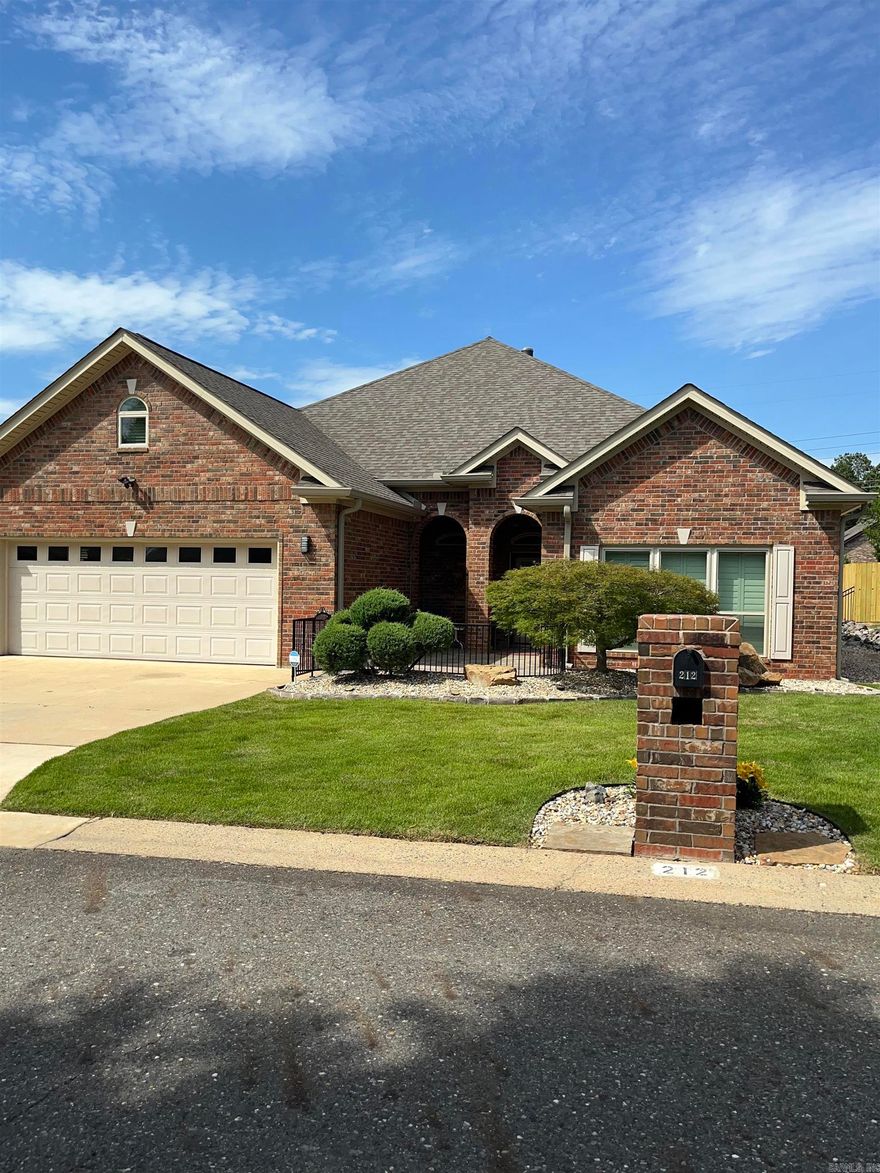 Located in the Forest Lakes Subdivision, this well-maintained brick home offers approximately 2,780+/- sq ft with 3 bedrooms and 2.5 bathrooms. Built in 2010, the property features an open-concept living area with fireplace, large windows, and skylights that provide abundant natural light throughout the main living spaces. Recent updates include new windows, new flooring, and new kitchen countertops. The kitchen and living areas offer a functional layout ideal for everyday living and entertaining. Additional features include a two-car garage, spacious rooms, and relaxing views from the rear of the home overlooking the pond, workshop, and gardening area. Conveniently located near area amenities, this property combines comfort, space, and thoughtful design.