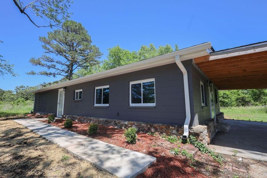 Feels like new! This three-bedroom home is sitting on 2.63 Acres M/L. Home has recently been remodeled and has a new roof, new hvac, fresh paint and new flooring throughout. Also, has remodeled bathrooms and kitchen. You will love the location and privacy this property offers. Short drive from the Historic town of Hardy and the Spring River.  Call today! Buyer to verify all information about property.