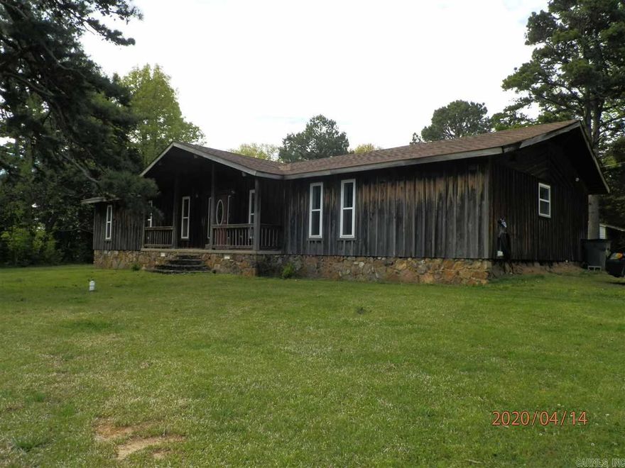 Country living in the city limits! Lovely board and batten home sits on partially wooded 1.8 acres back from the main road. Open living/dining/kitchen area is perfect for entertaining. Kitchen has lots of cabinets. Furnished appliances include electric smooth surface cooktop in the breakfast bar, side-by-side fridge, dishwasher, electric wall oven, front loading washer and dryer. Master bath has whirlpool tub and shower.  Tenant pays all utilities and lawn care. Application required and fee charged.