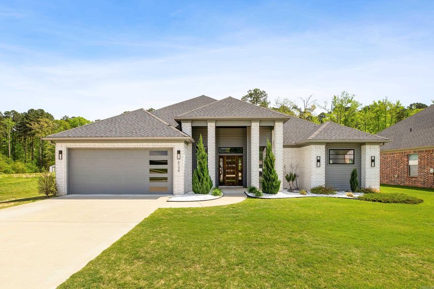 Step into modern elegance.  Welcome to Creekside subdivision, where style, space, & thoughtful design come together beautifully.  This stunning home immediately impresses w/ soaring ceilings & an open, light-filled layout that feels both grand & inviting. The heart of the home is a true showpiece—featuring an Italian-style gas range, an over sized walk-in pantry, & a kitchen designed for both everyday living & unforgettable entertaining.  This home also has a dedicated office space offering the perfect blend of productivity & privacy. Retreat to the luxurious primary suite, where you’ll find a spa-inspired bathroom highlighted by an expansive walk-in shower that feels like your own private escape & 2 large walk in closets. Outside you will fall in love w/ the newly extended patio- w/ 400 sq ft of concrete just added! This back patio is deal for hosting, relaxing, or simply enjoying the peaceful setting. Backing up to beautiful green space, you’ll appreciate the added privacy & scenic views right from your backyard. An outdoor storage building adds even more functionality to this already exceptional property. Modern, refined, & move-in ready—this home is the total package!