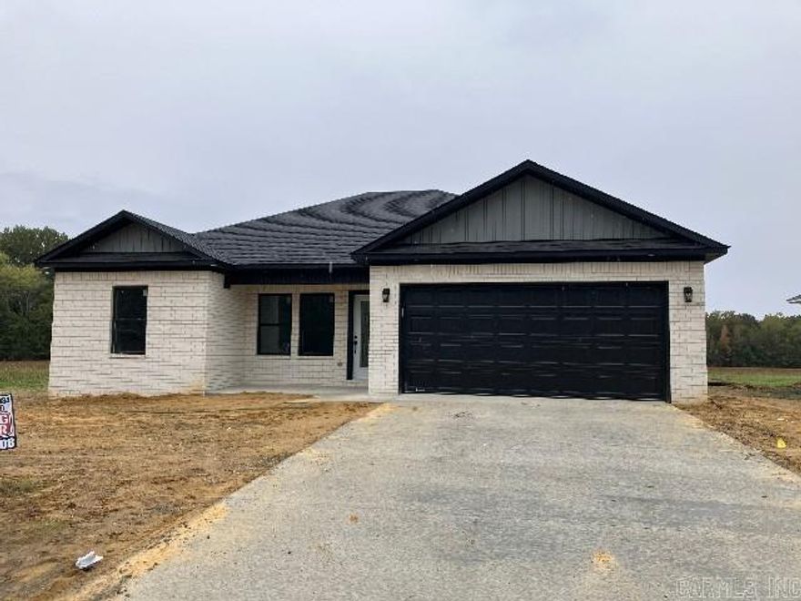 Phase I Floridian Heights SD Beebe – conveniently located minutes away from downtown and Main Street Beebe, schools, shopping, restaurants. Seamless interstate access for everyday ease and city commuting. New construction 3 bed 2 bath open/split floor plan blends seamlessly style, comfort and sophistication.  Spacious living area with a vaulted ceiling that elevates the space creating that open feel. Kitchen features slow closed cabinetry doors and drawers, pantry, appliances and the smooth elegance & durability of quartz countertops. The Primary Suite retreat master bedroom boasts a tray ceiling for added architectural interest, a generous walk-in closet, and a spa-inspired master bathroom. Indulge in the double marble vanity, soak in the marble bath, or refresh in the matching walk-in shower with a rain head—all wrapped in sleek marble finishes. Second bathroom features a double marble vanity and a bath/shower combo. To complete checking all the boxes the porch and patio are trimmed with tongue-and-groove Nordic spruce ceilings, adding warmth and character to your outdoor living spaces, perfect for morning coffee or evening gatherings. Add this one to your showing list today!