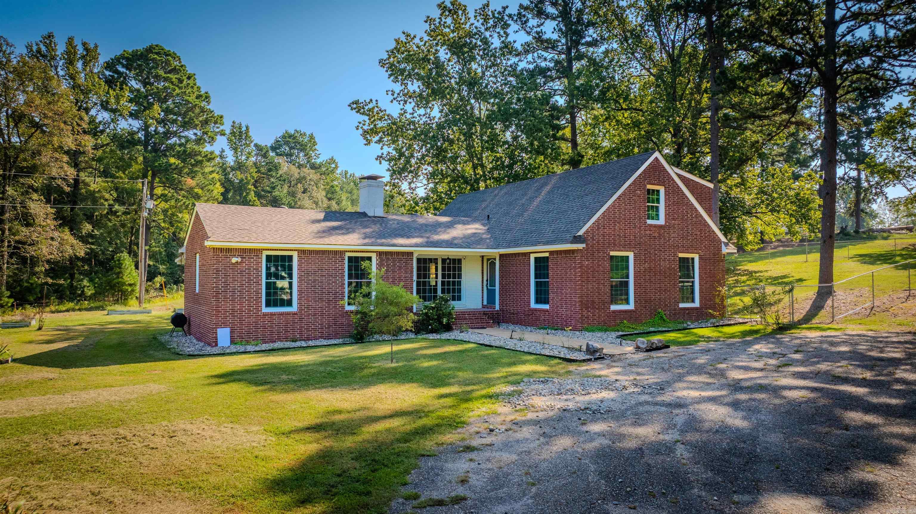 Beautiful, spacious country home just minutes out of Malvern. Living room with fireplace, massive great room, dining room. updated kitchen, and separate laundry room. Primary bedroom and bath one the main level, plus and additional full bath. Three bedrooms and bath up. An approximate 24 x 30 shop with electricity and vent system. New roof 2023.