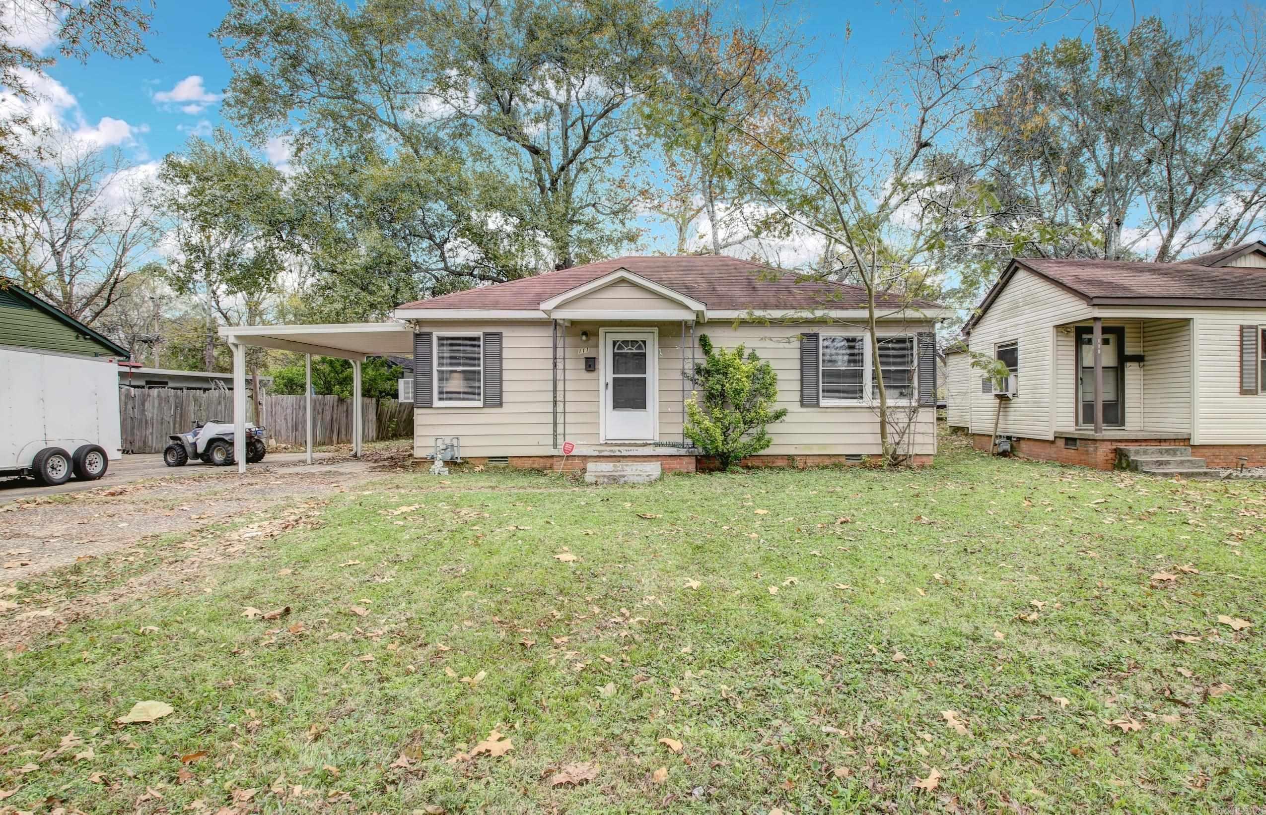 Welcome to 111 Saunders Drive in North Little Rock, this lovely home offers an inviting atmosphere with two bedrooms and one full bath. Recently remodeled in 2019, it features a contemporary eat-in kitchen equipped with a free-standing stove. The home sits on a level lot with modern flooring, including tile and LVP. With gas central heating and window units for air conditioning. This is an excellent opportunity for new homeowners or investors! Read remarks.