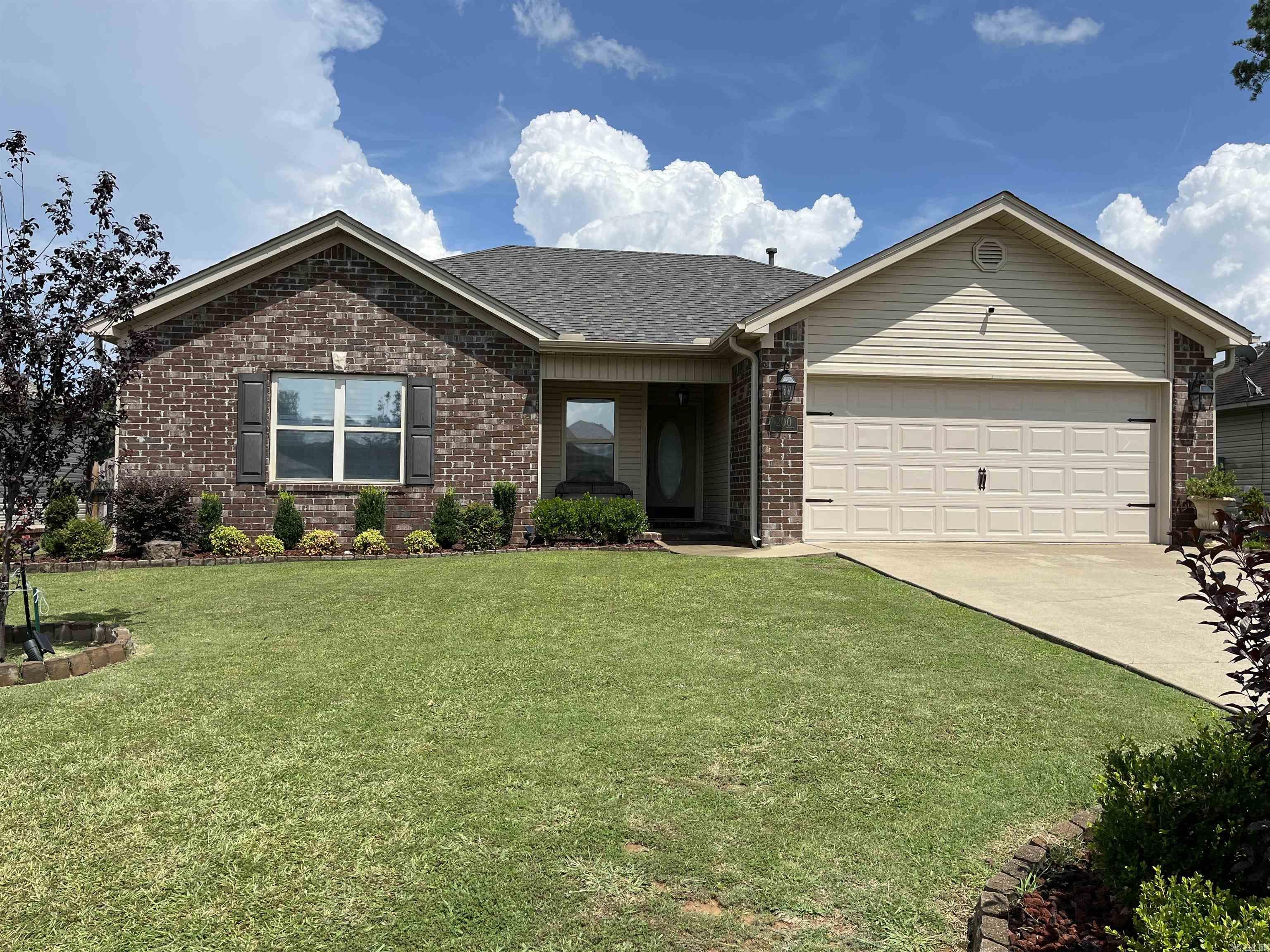 Immaculate is an understatement with this beautiful 3 bedroom, 2 bath home with split floor plan! The vaulted ceiling, comfy living room, plantation shutters, and fireplace make your entrance here feel like you are HOME! This home offers many updates including new roof and A/C- 2023, new: floors, lighting, appliances (2022-2024), insulated garage door, painted kitchen cabinets, granite kitchen countertop and travertine backsplash, pergola, extra insulation added to attic, and gutters around entire home! Sellers have even added a Remi Halo whole home air purifier! Other extras include a mud room/laundry room, built-in ironing board, tray ceiling, walk-in closets, and soffit recessed lighting. Want to spend some time outdoors? Escape to your back yard that has a privacy fence, shed, swing set and sand box! Refrigerator conveys! Taxes stated are after homestead credit. Interior pictures will be taken on 7/29/25. Agents please see remarks for items that do not convey.