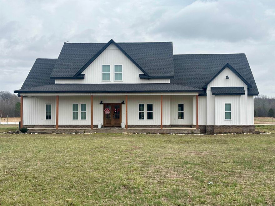 Country living and city amenities...this 4 bedroom 4 bath home has it all! Nestled on 32 acres on a dead end street, barn with 4-5 stalls, and much more! The house featured natural sealed concrete floors on the main level. The main level has 4 bedrooms and 3 full bathrooms. All bedrooms have large or walk-in style closets. The kitchen has tons of custom wood countertop space, and stainless appliances. There is an eat-in kitchen area, along with a formal dining room. The master suite is overlooking the pond/pasture. The master bathroom has a free standing soaker tub, walk-in tiled shower, dual vanities, and a HUGE walk-in closet. Upstairs is an extra large bonus or media room with an office area and full bathroom. The 30x60 barn currently has 4 stall areas (one is big enough for a divider), hay & feed storage area, and plenty of room to park tractors, mowers, & trailers. This property is truly one of a kind & a must see!