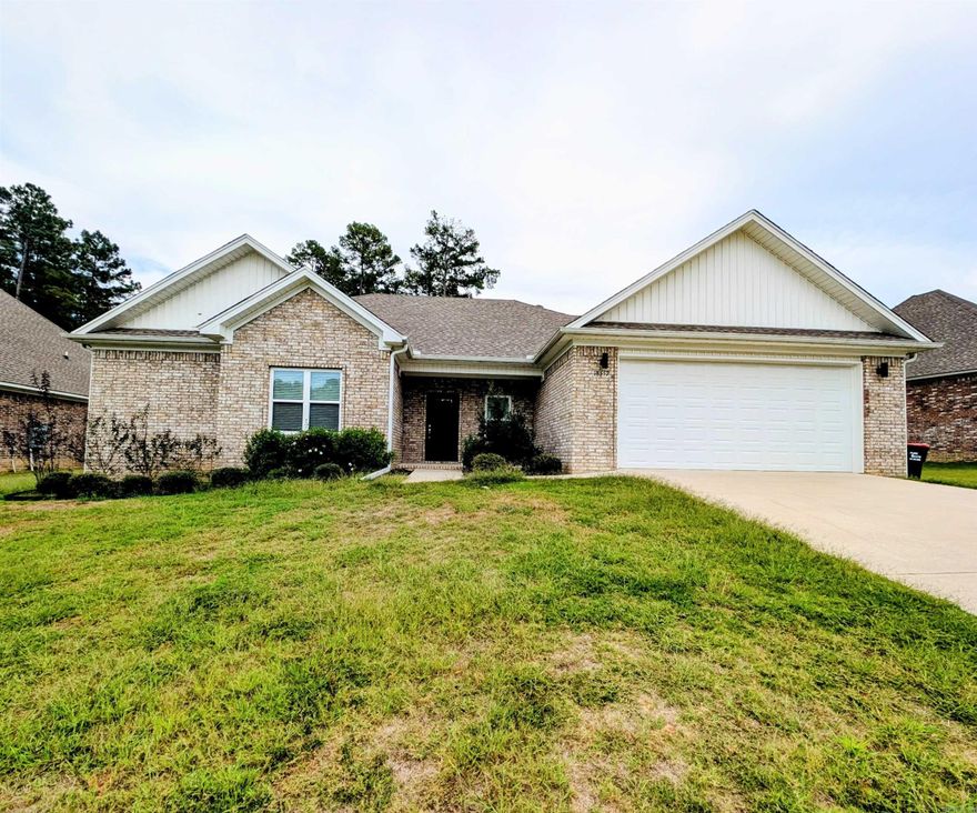 Built in 2021, this house offers 3 bedrooms and 2 bathrooms. It has luxury vinyl flooring throughout and a beautiful fireplace. The kitchen and dining spaces open to a screened-in back porch, extending your living area outdoors and overlooking a charming stone fire pit—ideal for gatherings year-round. Thoughtful details like a fully fenced backyard and gutters add both function and curb appeal. With a practical layout, updated finishes, and plenty of natural light, this home balances comfort and style. The cul-de-sac location provides peace and privacy while still being conveniently close to town amenities, schools, and recreation. There is a neighborhood basketball court and a park is coming soon!
