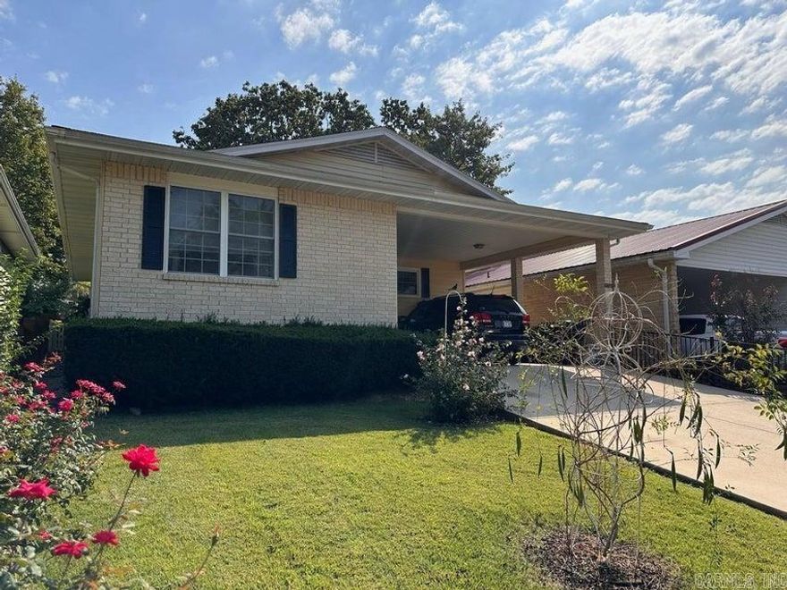 Well built move in ready home with abundance of updates! Home is neat and clean and features vinyl plank and tile flooring throughout, new lighting fixtures and ceiling fans, vinyl thermal pane insulated windows, beautiful countertops in kitchen and new dishwasher and oven/range! In the living room is a gas log fireplace perfect for crisp fall nights! Out back is a glass enclosed sunroom that overlooks the neighborhood park and fenced back yard. Outside there is beautiful established landscaping, brick fencing and 2 car attached carport. This is a truly exceptional home in the highly sought after Pioneer Village neighborhood. Call today for more information or to schedule your property tour!