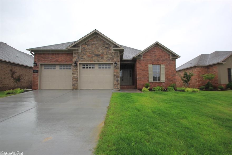 BRAND NEW AND READY FOR YOU!!!  Don't miss this opportunity to own this brand new home with everything you could ask for! All maintenance free brick exterior with covered front AND back porches. Custom cabinets and stainless steel appliances are just a few of the high end features of this home. To top it all of this home is just minutes from I -40 and all of the best shopping/restaurant venues Conway has to offer.  When looking for a home, make sure Oak Tree is on your list!   (See agent remarks.)