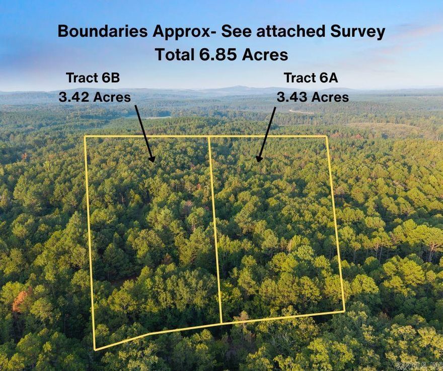 Enjoy this total 6.85 Acres of Wooded privacy in the community of Paron. No Restrictions. Manufactured Homes, and Campers allowed. Enjoy towering hardwoods, rolling terrain, and a  private setting for your dream home, weekend retreat, or the perfect spot to build a cabin to hunt nearby. Each tract is also listed separately as well if you are looking for smaller acreage. Details on utilities: Electric options will need to be verified whether hookup is nearby, Paron Water services Cedar Creek Road- but unsure if they service Ross Loop. Buyer will need to verify if city water or a well is going to be the best option. Septic System will be needed also. New Survey on File and Soil Test has been done and on file to help with Septic Permit.