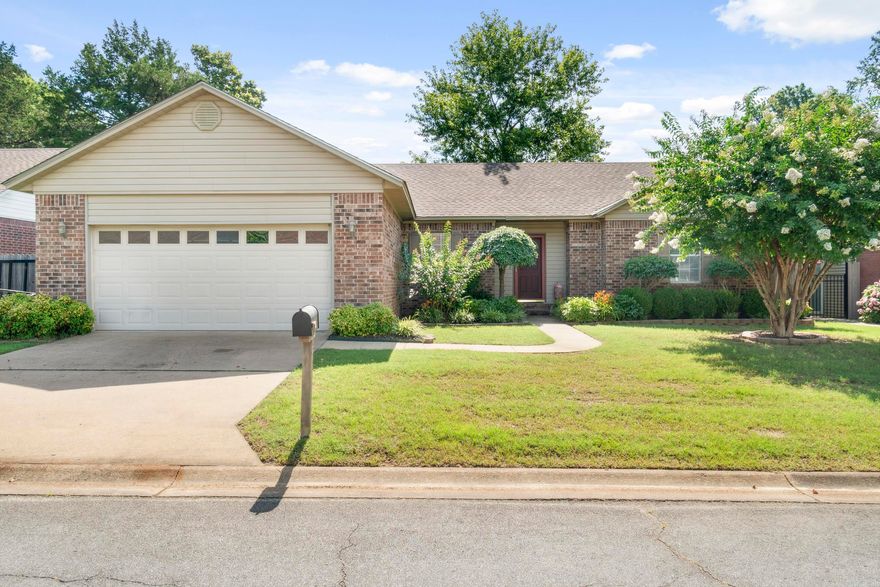 Welcome to this beautifully maintained 3-bedroom, 2-bathroom home offering a desirable split floor plan and a range of recent upgrades for peace of mind and comfort. Featuring a new roof and HVAC system installed in 2023, along with a new hot water heater from 2018, this home is move-in ready.  Step inside to discover soaring ceilings in the living room that create a spacious and airy feel, perfect for relaxing or entertaining. The flexible layout includes a bonus room ideal for a home office or extra storage. The kitchen and common areas flow seamlessly, providing both functionality and charm.  Outside, enjoy a covered back patio overlooking the beautifully landscaped yard, offering the perfect spot for morning coffee or evening gatherings. Located just minutes from town and the nearby bike trail, this home offers both convenience and a touch of nature.  Don’t miss this fantastic opportunity—schedule your private showing today!