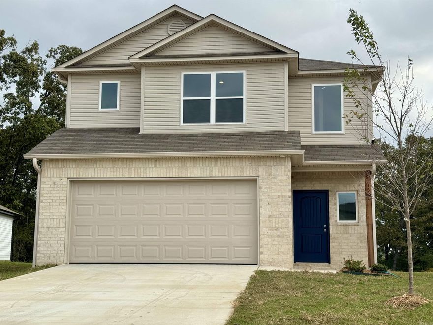 The lovely, eye-catching Camden plan is waiting for you! A spacious two story plan, the Camden features all bedrooms upstairs for added privacy. That leaves the downstairs free for added Living Room and Kitchen space. Additionally, the Laundry is upstairs - no hauling clothes up and down stairs! Come tour this lovely home today!  Valuable upgrades included in this home: sides and rear brick up to first floor plate, 9' first floor plate, soaker tub/shower combo in Master Bath, plumbing faucet upgrade 2, 8" deep Kitchen sink, pull out Kitchen faucet upgrade, HVAC rigid duct upgrade, 42" upper Kitchen cabinet upgrade, Luxury Vinyl Plank flooring in wet areas and Living Room and adjacent hallways, fiberglass exterior doors, Cheyenne style doors, baseboards level 2, 25in wide attic stairs, LED disk lights in the Kitchen and Family Room, level 1 ceiling fan in the Living Room and upstairs Loft, full sod, stainless steel appliance package.     *** AGENTS, PLEASE SEE SHOWING REMARKS OR AGENT REMARKS FOR VERY IMPORTANT INFORMATION. ***