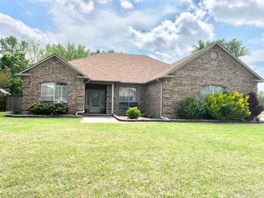 Welcome to this charming 3-bedroom, 2-bath home in the heart of Cabot, AR! Featuring a desirable split floor plan, this home offers both privacy and functionality. The spacious living area flows seamlessly into the dining space and kitchen, perfect for entertaining. The primary suite is thoughtfully separated from the additional bedrooms and includes an en-suite bath. Step outside to enjoy the private, fenced-in backyard complete with a patio — ideal for relaxing or hosting gatherings. Conveniently located near schools, shopping, and dining, this home is a must-see!