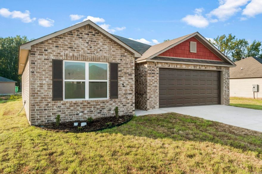 The dreamy Taylor plan! It's all about charm and practicality, from the inviting covered front entry to the well-designed front yard landscaping. The split floor plan with 3 bedrooms and 2 bathrooms offers both privacy and functionality, especially with the spacious master suite featuring his and her closets—perfect for organizing your wardrobe effortlessly. The kitchen is the heart of the home, boasting energy-efficient appliances that not only make cooking a breeze but also contribute to sustainability. The spacious laundry room conveniently located near the garage adds to the practicality of daily chores. The Taylor plan is designed with both aesthetics and everyday living in mind, making it a delightful option for anyone looking for a comfortable and stylish home.   **SEE SHOWING REMARKS & AGENT REMARKS FOR IMPORTANT INFORMATION**