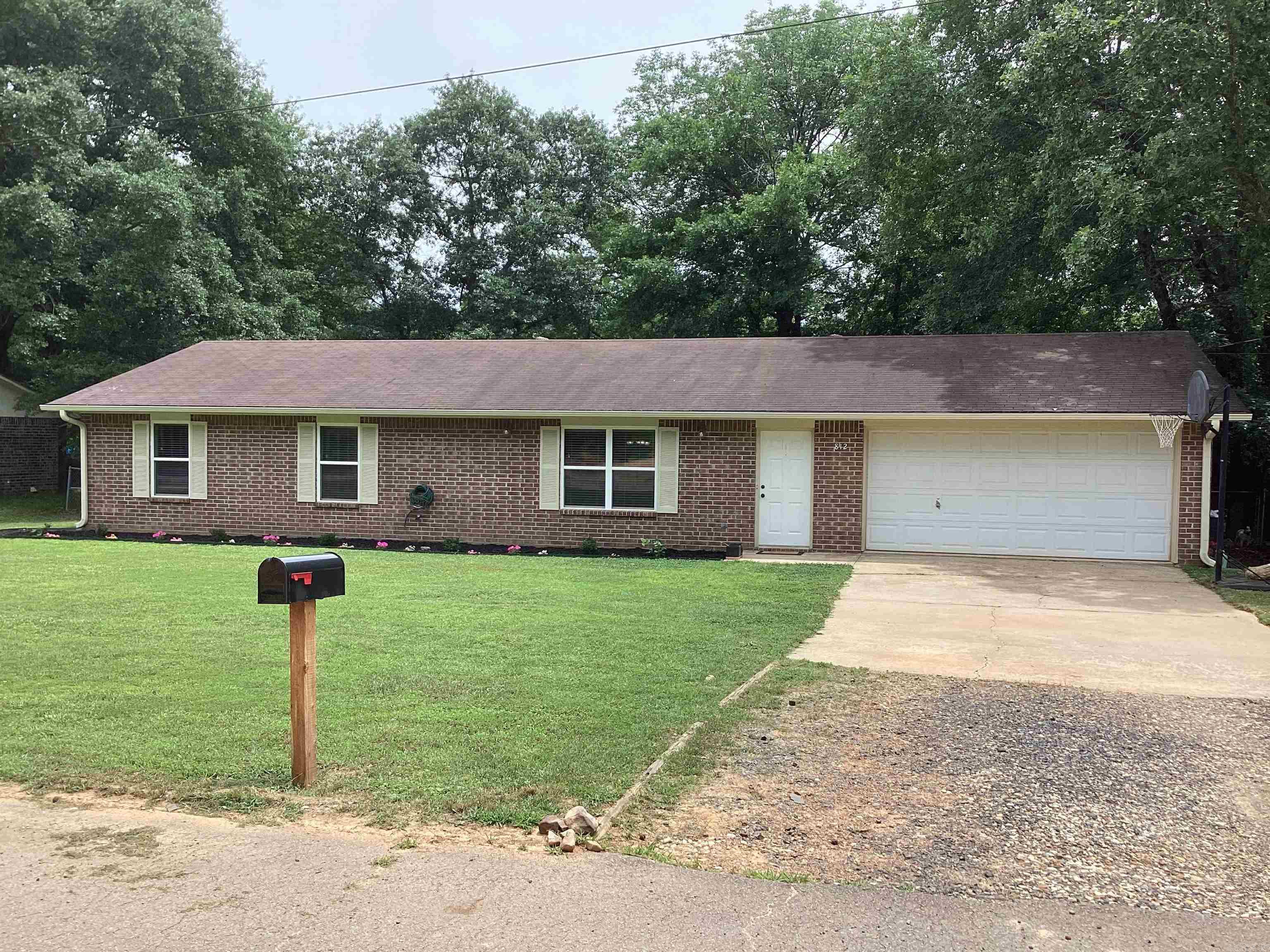This move in ready brick home provides easy living with fenced in yard, storage building and a nice living space with 3 bedrooms & 2 bathrooms. The perfect home that will be a fit for many living situations whether starting out or retiring or somewhere in between. The home is all electric with vinyl windows for efficiency and has a separate laundry area and central heat and air conditioning. This home should qualify for most loan types. See agent remarks.