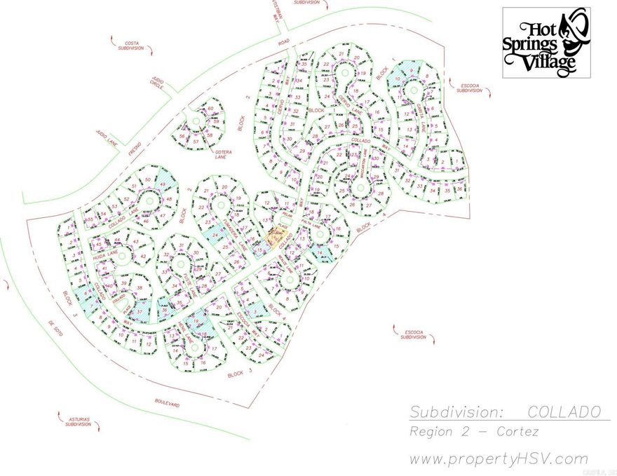Great lot to build your first home or your downsized forever home!   Ideally located in the center of Hot Springs Village amenities of golf, courses , walking trails, tennis and pickle ball courts, fitness center, swimming, pools, beaches, and restaurants.  Even Dominoes will deliver here!  This special lot has neighbors and is relatively flat for building.  Water, Electric and Sewer are acessabable through the Property Owner Association.  First time buyer to HSV is subject to a buy in fee of $300.00 First Three pictures show the plat map.  All other pictures are Area amenities.  Buy it for the amenities until you retire.  No time requirement to build immediately.