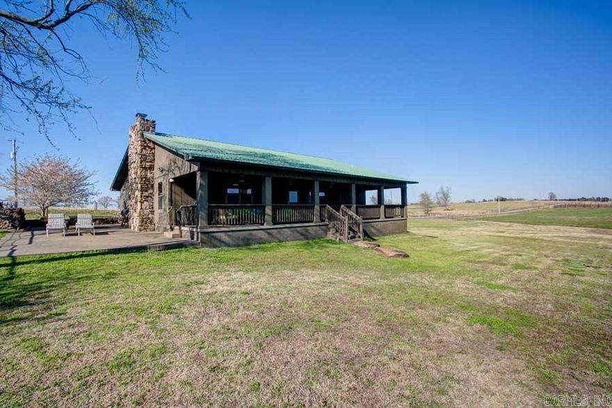Amazing +/- 441 acre property just a little over an hour from Little Rock AR. Property features: +/-40 acre ski/wakeboard known as lake Waschka, mountain bike trails, hiking, fishing, excellent quail, deer, turkey, &  dove hunting. Main house is approx. 2100 sq ft 3 BD/2 BA and barn living quarters is approx. 1100 sqft, 3 BD/1 BA. Combined total approx. sqft 3200. Please see inventory list of items that convey. Also see agent remarks regarding showings. Must see to appreciate all this property has to offer.