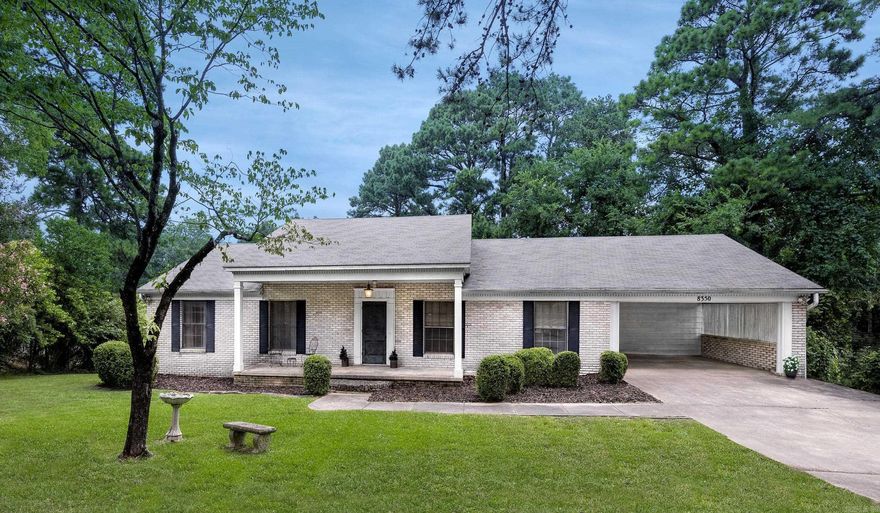 This spacious, single-family brick home on over an acre features incredible living areas with a mid-century architectural feel featuring walnut and cypress paneling. Rare opportunity to own so much square footage and acreage at this price! Acreage includes .8 acres at the rear of the property with plenty of room to create an outdoor oasis. Perfect for those looking to create the space of their dreams. Driveway includes turn around space for safe entry onto Cantrell. You won't want to miss out on this one. Schedule your showing today!