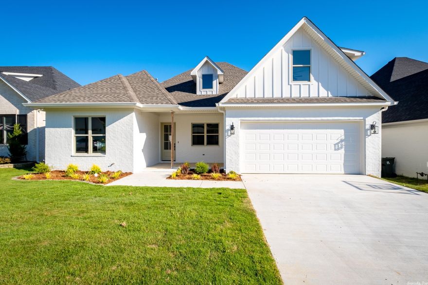 Beautiful new construction in the heart of West Little Rock! This home has 4 bedrooms on the main level ( one could be an office).  Upstairs has a bonus room with a closet and full bath ( could be 5th bedroom). Come see this freshly completed home just steps away from a popular elementary school!