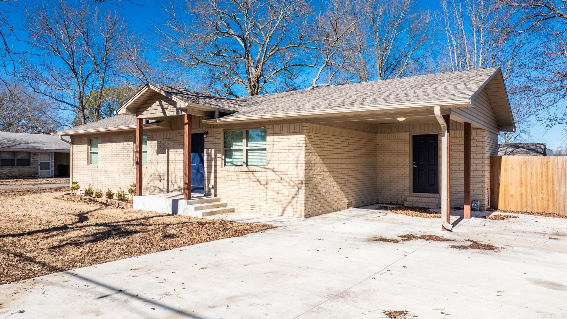 Completely remodeled home! From the studs up. New in 2020 Hvac, water heater, walls, paint, flooring, cabinets, fixtures, doors, roof & more! Fully fenced w/ privacy fence. Right in the heart on Beebe next to ASU-Beebe & the public schools. 1 minute from I-67. Home comes with stainless appliances including refrigerator, washer & dryer! New back yard deck.