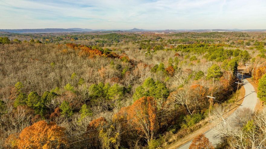 Very secluded with beautiful timbers, Valley and Mountain terrain. AWESOME VIEWS OF PINNACLE MOUNTAIN in the distance. No utilities on the property, but city water is available at the street. Make it your own...so many possibilities! Close to North Little Rock, Maumelle, and West Little Rock.