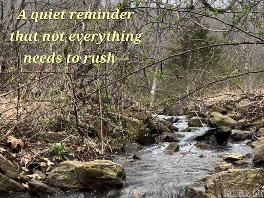 Tucked away in the beautiful Ozark Mountains of Searcy County, Arkansas, this 9.82 surveyed acres offers a peaceful setting with the feel of true country living. A quiet seasonal tributary winds its way through the property, adding charm and the relaxing sound of running water during wetter months. Electricity is already on site, and the property includes a drilled well with pump (condition unknown), giving you a head start toward developing your mountain getaway.  The land features a nice level bench area that could serve as a potential building site, surrounded by the privacy and natural beauty that makes the Ozarks so special. Access is provided by an established easement road serving a neighboring landowner. The property is peaceful, quiet, secluded and has no restrictions.   Located within driving distance of the Buffalo National River, the White River, and the charming town of Marshall, this property is ideal for those seeking a weekend retreat, hunting base, or simple off-grid homestead. Enjoy fresh mountain air, abundant wildlife, and the slower pace of life that makes the Ozarks such a treasured place to call home.  Come see and make this mountain property your own!