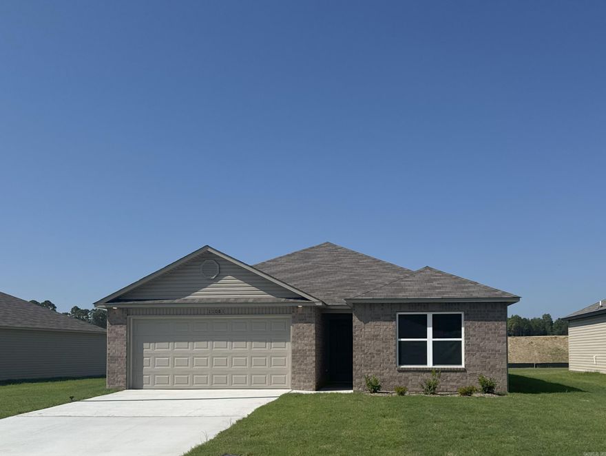 The dreamy Taylor plan! It's all about charm and practicality, from the inviting covered front entry to the well-designed front yard landscaping. The split floor plan with 3 bedrooms and 2 bathrooms offers both privacy and functionality, especially with the spacious master suite featuring his and her closets—perfect for organizing your wardrobe effortlessly. The kitchen is the heart of the home, boasting energy-efficient appliances that not only make cooking a breeze but also contribute to sustainability. The spacious laundry room conveniently located near the garage adds to the practicality of daily chores. The Taylor plan is designed with both aesthetics and everyday living in mind, making it a delightful option for anyone looking for a comfortable and stylish home.   **SEE SHOWING REMARKS & AGENT REMARKS FOR IMPORTANT INFORMATION**