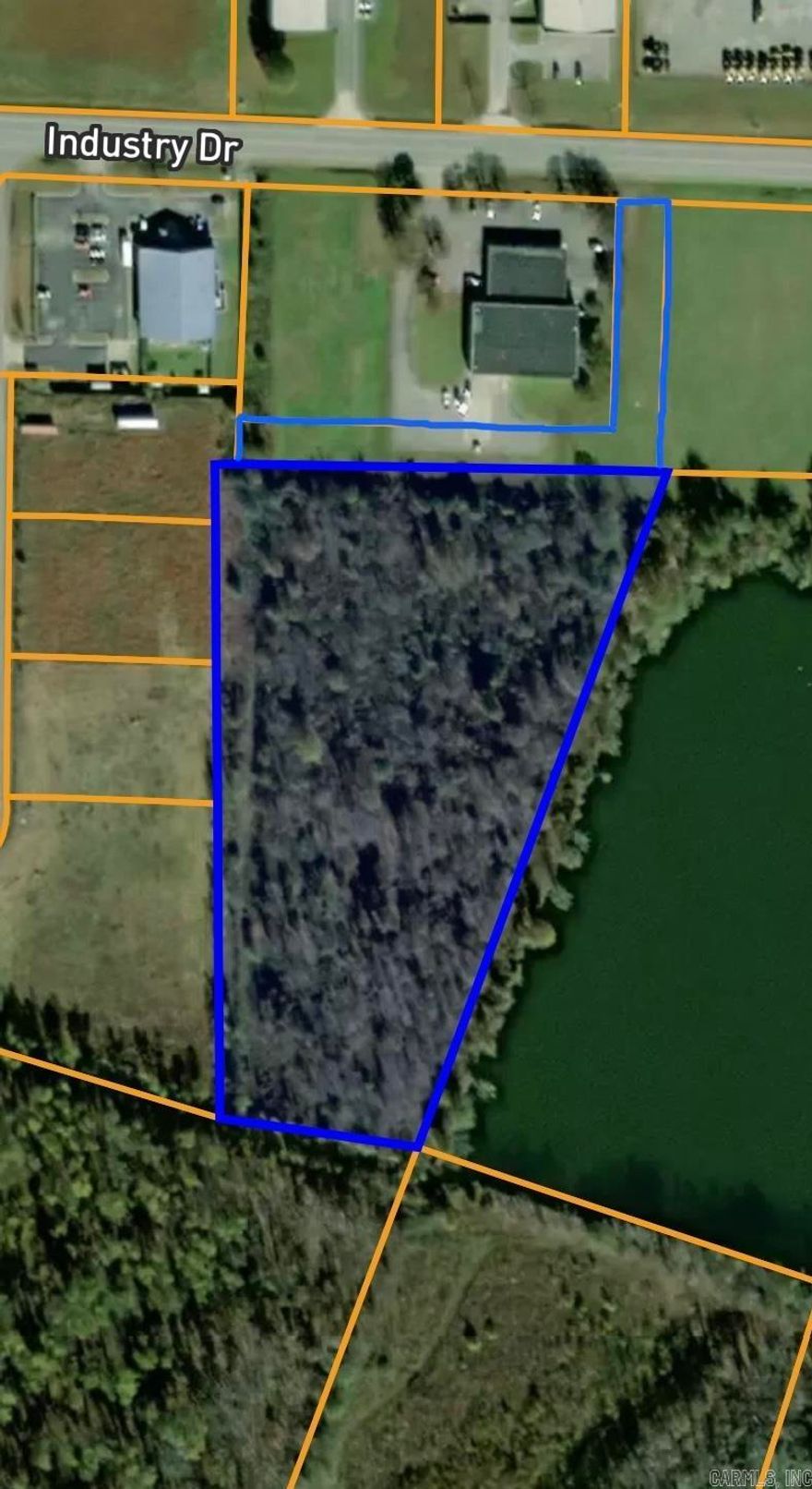Great Property with a large lake to the left of the property. Zoned I-2. A very Unique Property. Land Only. Owner had property surveyed Feb. 2023.