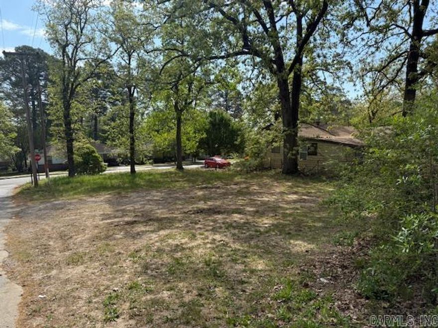 Perfectly situated corner lot.  Easy access.  Several large mature trees.