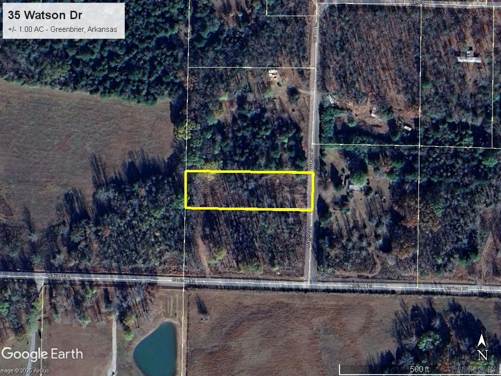 Nice vacant lot north of Wooster, Arkansas. This +/- 1.00 acre tract features a nice country setting with numerous shade trees. Property is in Greenbrier School District and has +/- 115 feet of street frontage.