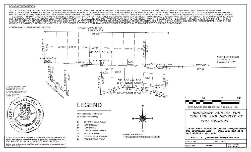 Arkridge Lake Estates - Land
