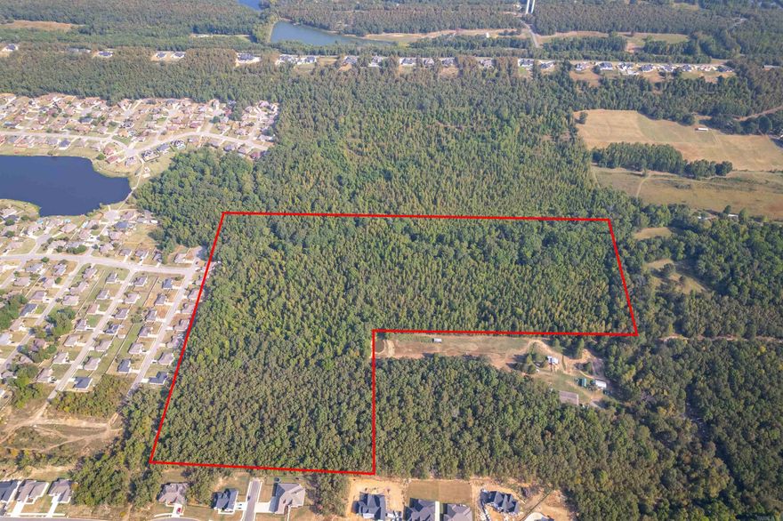 Ideal property with Approx 37.97 Acres to build a large or small subdivision, a family compound, or a private residence. Property borders Magness Creek neighborhood, Magness Creek "Creek" and Greystone as well as easement access off of Bailey Rd. Prior Engineering data exists for a platted subdivision too. Land is made up of tree covered hills, level areas and creekfront property. City Water, First Electric, City Sewer, and Gas are at property borders. See Agent Remarks.