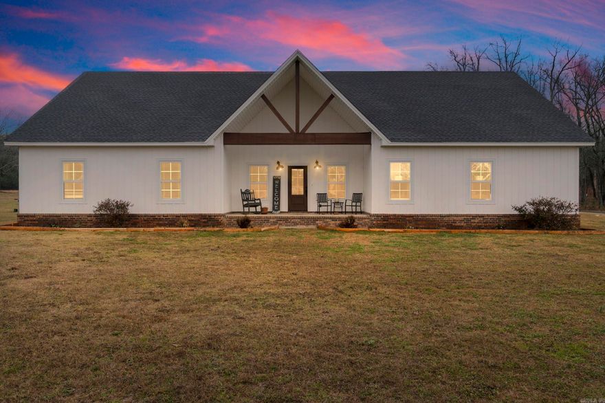 25+/- acres with a beautiful home and a dream shop with plenty of space to play and/or operate a business out of. Not only does the home offer 3 bedrooms and 3 baths, but it also has an indoor/outdoor game room that could be used for many purposes, including that 4th bedroom. High vaulted ceilings, giant laundry room with built-ins, and one of the largest master bedroom closets you will ever see. That shop is 40x50 with a half bath and is equipped with mega power.  Home can be bought with less acreage. See duplicate listing. Boundary lines on pictures are approximate.