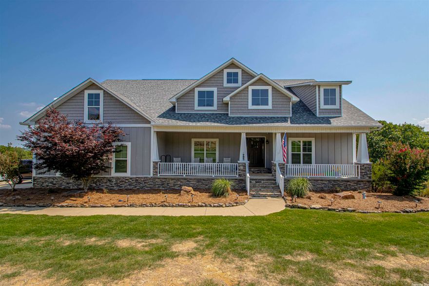 UNBELIEVABLEY Beautiful Custom Built Home with everything you could imagine and more. First Floor Offers Chef's Kitchen with Subzero~ Stainless Steel Appliances ~ Gas Stove~ Pasta Spout and Custom Cabinetry. Open Dining Space and Breakfast Bar. Living Room feature's 12 ft. Ceiling~ Gas Burning Fireplace~ Surround Sound. 4 Bedrooms3 Full bath's and 1 half bath. Lower level has 2 Bedrooms, Large Living Area for Entertaining, Wet bar, Full Bath,Safe Room, Shop Area and Office/ Bedroom. Outdoor Oasis the Saltwater Pool has 2 decks, 2 waterfalls and Deck Jets accessible with your custom phone app. Speaker System and Lighting. Enjoy your Firepit and Childrens Play Area. Both Decks are stubbed for gas lines. Video and Security System Includes Camera, Door and Window Sensors. Convenient Attic Access from Garage Stairwell. Shop Access from Inside and Outside of the home. Two 80 Gallon Hot Water Tanks~ Low E Windows.