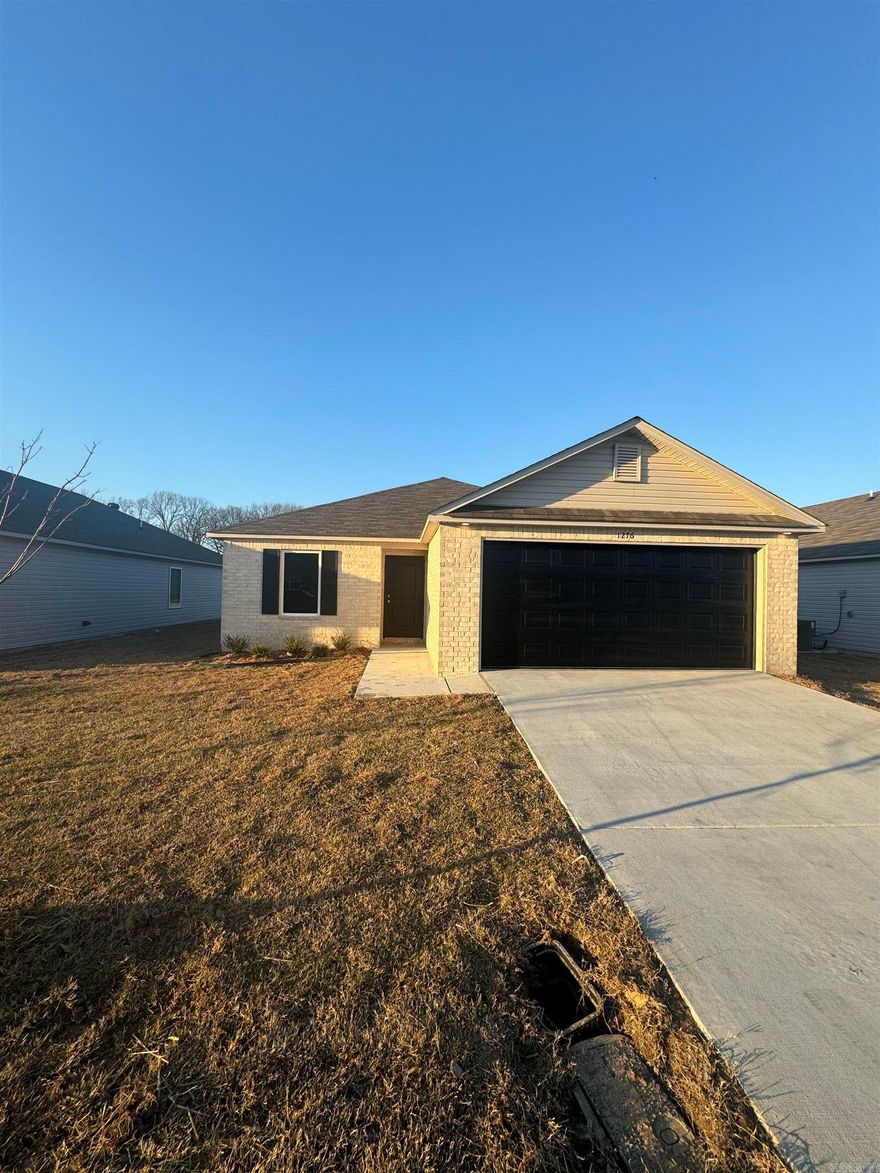 The Wright plan is the right plan for you! Come check out this home today!  Thoughtful upgrades included in this home: 1 pair louvered shutters, 3050 Low E standard window in Master Bedroom, plumbing faucet upgrade 2, 8" deep Kitchen sink, HVAC rigid duct upgrade, refrigerator cabinet, 16" level 2 laminate bar top in Kitchen, level 2 laminate countertops, Luxury Vinyl Plank flooring in wet areas and Living Room and adjacent hallways, raised ceilings in Living Areas and Master Bedroom per municipal requirements, fiberglass exterior doors, Cheyenne style doors, baseboards level 2, LED disk lights in Kitchen, full sod, stainless steel appliance package.     THIS HOME IS SCHEDULED TO BE COMPLETE IN MID FEBRUARY 2025.