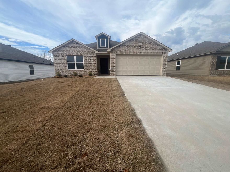 The Foster II is a lovely open concept plan which welcomes you through an entry hallway and into a spacious Living Room and eat-in Kitchen. This plan comes with a covered patio. The Master Bedroom has a generously sized closet. Tour it today!  Valuable upgrades include:  soaker tub/shower combo in Master Bath, plumbing faucet upgrade 2, 8" deep Kitchen sink, 16" laminate bar top in Kitchen, Luxury Vinyl Plank flooring in wet areas and Living Room and adjacent hallways, raised ceilings in Living Areas per municipal requirements, fiberglass exterior doors, Cheyenne style doors, baseboards level 2, level 1 ceiling fans in the Living Room and Master Bedroom, full sod, microwave hood in Kitchen.   THIS HOME IS SCHEDULED TO BE COMPLETE IN LATE DECEMBER 2024.  $30 initial assessment due at time of closing.   PLEASE NOTE: the mailing address for this home is North Little Rock. However, the community falls inside the town of Sherwood.   ***AGENTS: PLEASE SEE SHOWING REMARKS/AGENT REMARKS FOR VERY IMPORTANT INFORMATION.***