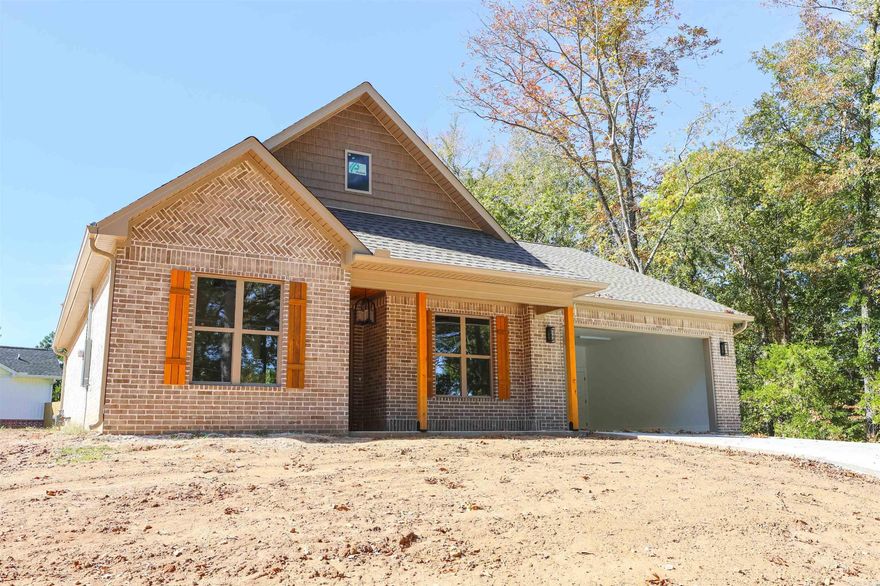 Built with care and designed for everyday living, this new brick home instantly feels like “the one.” From the moment you walk through the warm wood-framed front door, you’re greeted by soaring 9- and 10-foot ceilings and a soft, neutral color palette that makes the entire space feel bright, open, and timeless.  The kitchen is a showstopper — sleek cabinetry reaching to the ceiling, stainless-steel appliances, and gorgeous tilework that adds the perfect touch of personality. Every detail, from the custom cabinetry to the custom-built tile shower, reflects quality and thoughtful design.  In the primary suite, a tray ceiling adds a hint of elegance and spaciousness, creating a peaceful retreat at the end of the day. And with its convenient location near shopping, schools, and restaurants, this home blends small-town ease with everyday practicality. Move-in ready and built to impress — this is modern living done right.Agent is seller/owner.