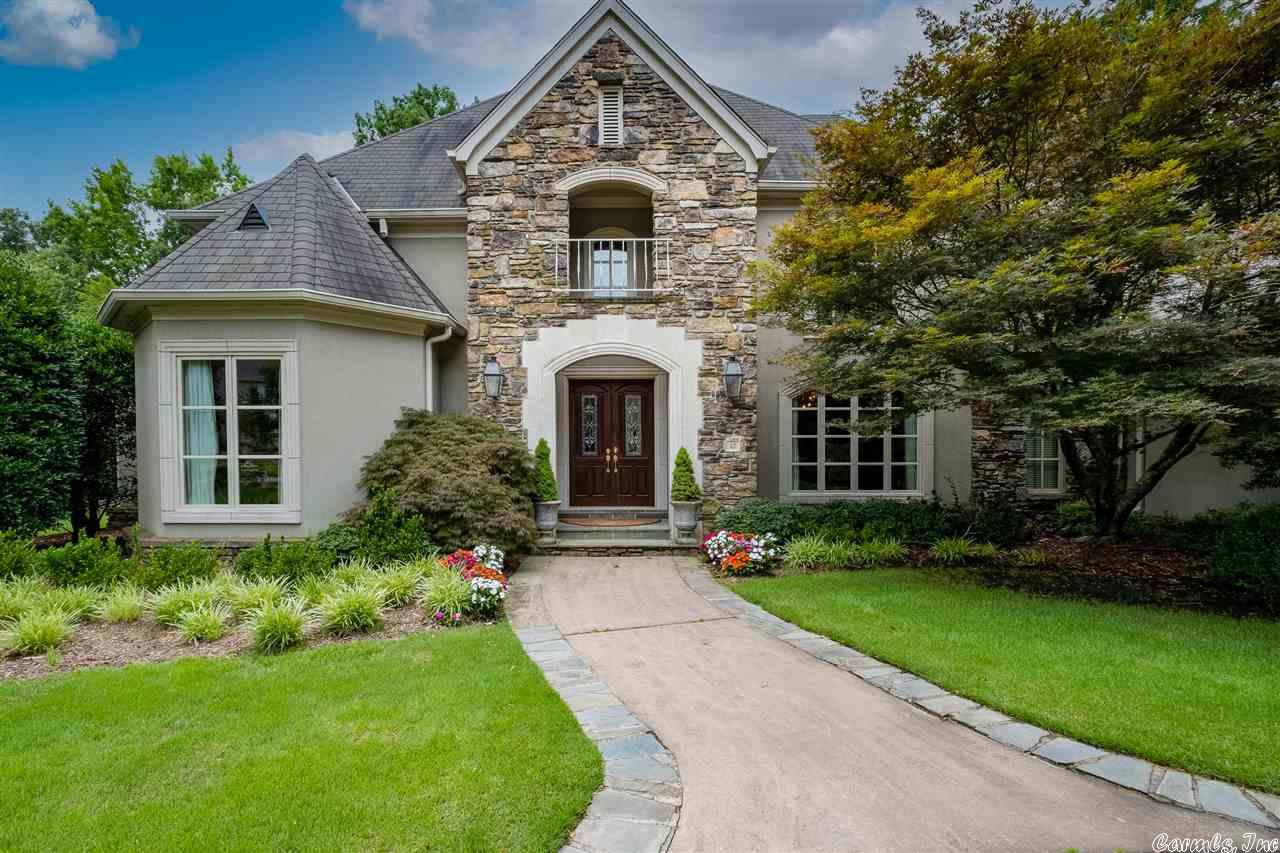 Spectacular Chenal Valley Golf Course home! Beautiful condition inside and out. Outstanding family floor plan with exceptional golf course views. Wonderful foyer with open staircase. Elegant master suite on main level with workout room. Handsome study or library on main floor. Large formal living with two story ceiling. Gourmet kitchen, quality appliances and large island opens to family room. 3 Bedrm suites up and Entertainment/THEATER room. Amazing backyard with water feature and covered terrace.