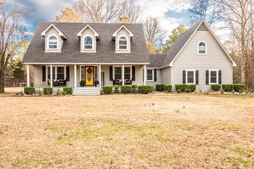 Peaceful country living at its finest. This beautiful 4 bedroom home on 4 acres provides country living right outside of city limits. This home features 4 bedroom 3.5 baths( 2 master suites)  an oversized  den and a beautiful well maintained  4 acre lot that is ready for all your spring and summer festivities.  Updates include, new roof, new windows, new flooring, updated interior and exterior paint and a gorgeous covered deck.  Must see to appreciate this beauty, give me a call for your private showing.