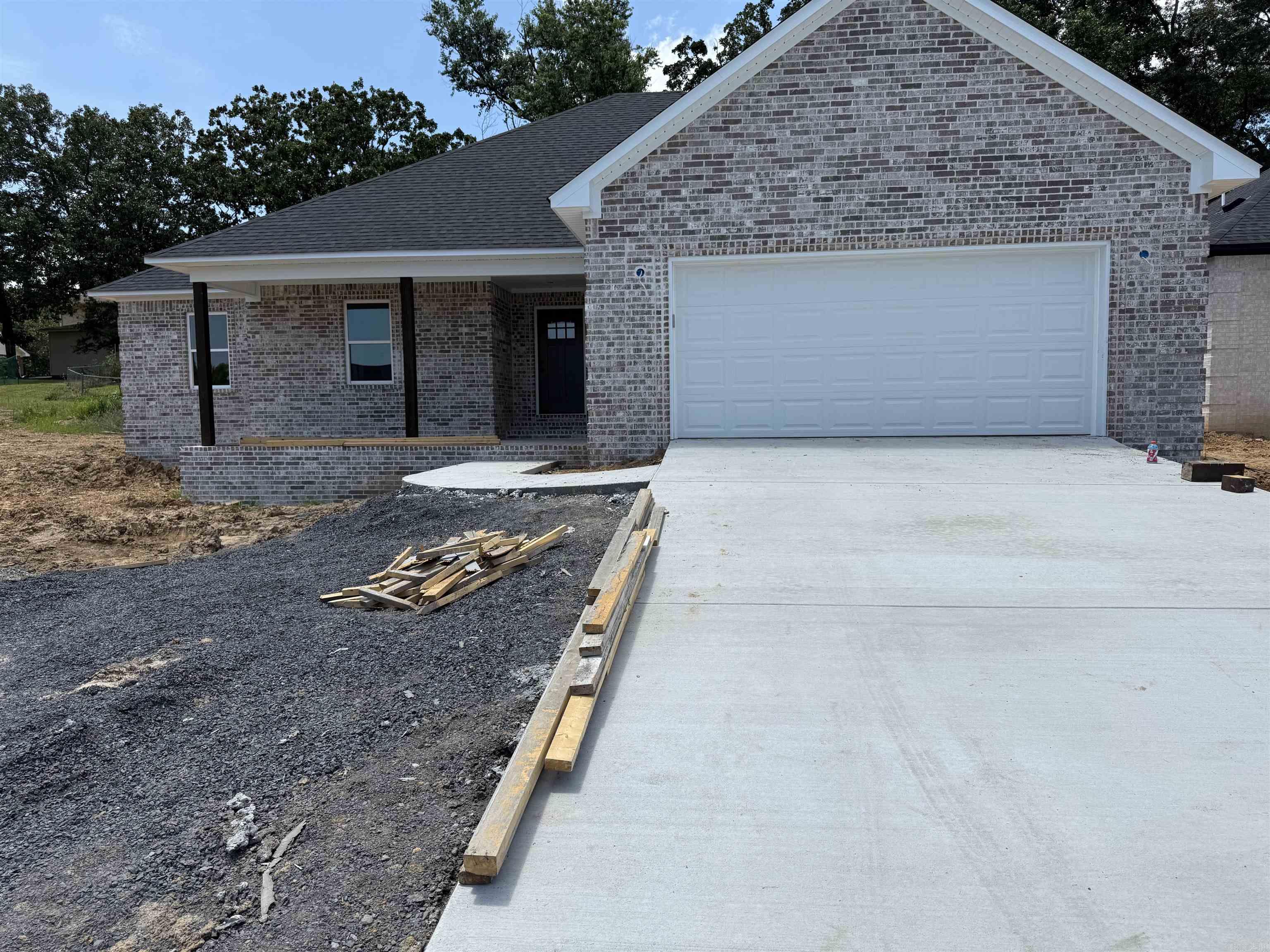 Another open floor plan with lots of storage space kitchen with granite countertops open bar to Den tall ceilings built-in fireplace in the wall electric heater stainless steel appliances for nice large pantry split bedroom plan nice size bedroom master bedroom private spa like Bath nice covered patio on back luxury vinyl throughout the house, tile and kitchen, laundry and bathroom. Wet Areas close to Little Rock Air Force Base in North Little Rock completion date 20th of August