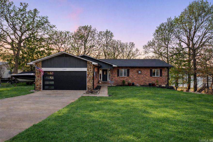 Enjoy lake living in this 4-bedroom, 3-bath home sits on a large, park-like property of almost 3/4 acre along Crown Lake in Horseshoe Bend. The main living area features a cozy gas fireplace and large windows that bring in natural light and scenic lake views. The updated kitchen offers modern finishes and plenty of workspace for everyday living or entertaining. The walkout basement provides additional living space and is perfect for hosting, complete with a bar and room for a game or media area. Step outside to relax year-round on the screened-in porch or enjoy the lower patio overlooking the water. This property also includes a heated and cooled workshop and a spacious 14x20 shed, offering excellent space for hobbies, storage, or lake equipment. With room to spread out and easy access to all the recreation Crown Lake has to offer, this low maintenance home works well as a full-time residence, weekend retreat, or vacation getaway. Don't miss this opportunity to relax and take in the breathtaking sunsets over Crown Lake! Create your own memories while enjoying lake life at it's best!