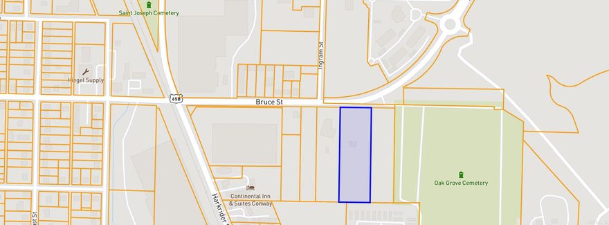 PROPERTY DESCRIPTION Rare 4.3+/- acre tract ready to be re-zoned for your commercial use. Potential to re-use the existing 2474+/- sq.ft. home as commercial. Next to U-Haul and surrounded by multi-family high class apartments. PROPERTY HIGHLIGHTS 4.3+/- acres of R-1 and C-3 Zoning 2474+/- sq.ft. home with 3 BR and 2.5 Baths--potential re-use as commercial Conway Corp provides water, electric, and sanitation at the site...Sewer is available 200' from site. C-3 Zoning will provide for a very wide variety of Commercial uses--See information under "documents" House can provide some revenue pending the ultimate development of the site