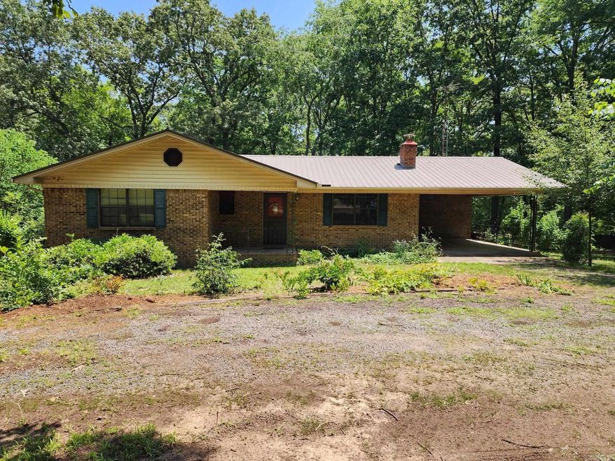3 bed, 2 bath house is all electric & is on 3 acres with 14x16 shop that has electricity & a 8x16 lean-to attached. This house is on a paved road with easy access to Bald Knob, Judsonia & Searcy. The metal roof is 7 years old & the HVAC was replaced in 2020 & should be under mfg. warranty. Large living room with wood heater. Large laundry room has a sink, cabinets & room for more. One of the large bedrooms connects to a full bath in addition to the hall access. There is room to bring your animals & a spot for a garden. There are no mineral rights available & no property disclosure will be available since sellers have not lived there. See agent remarks.